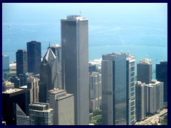 Views from Sears Tower 15 - Aon Center and other Randolph St skyscrapers